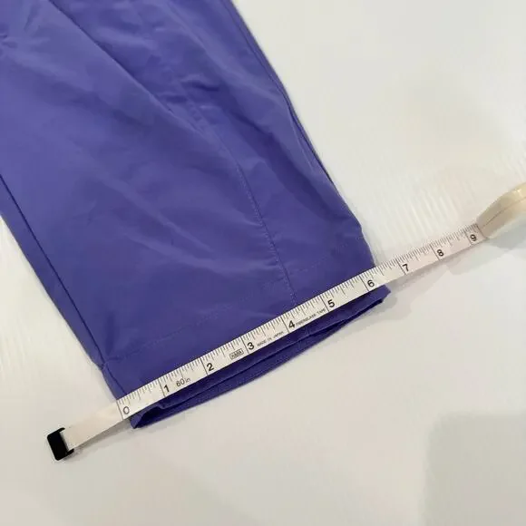 Athleta Arrival Cropped Pants Purple Women's 6 Athleisure Minimalist Travel - Picture 6 of 16